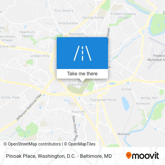 Pinoak Place map