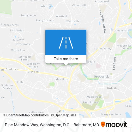 Pipe Meadow Way map
