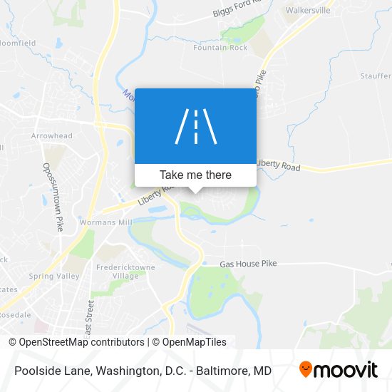 Poolside Lane map