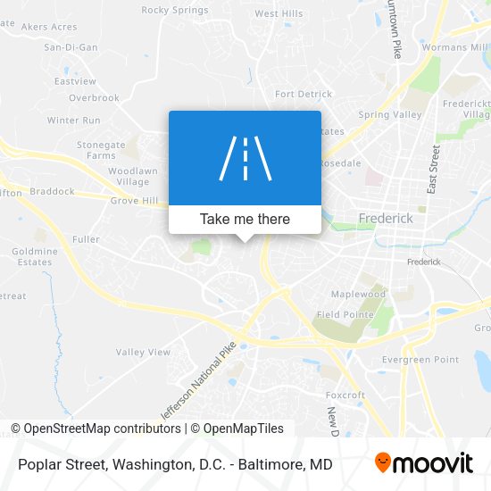 Mapa de Poplar Street