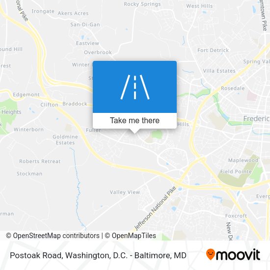 Postoak Road map