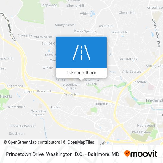 Princetown Drive map