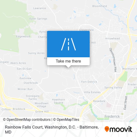 Rainbow Falls Court map