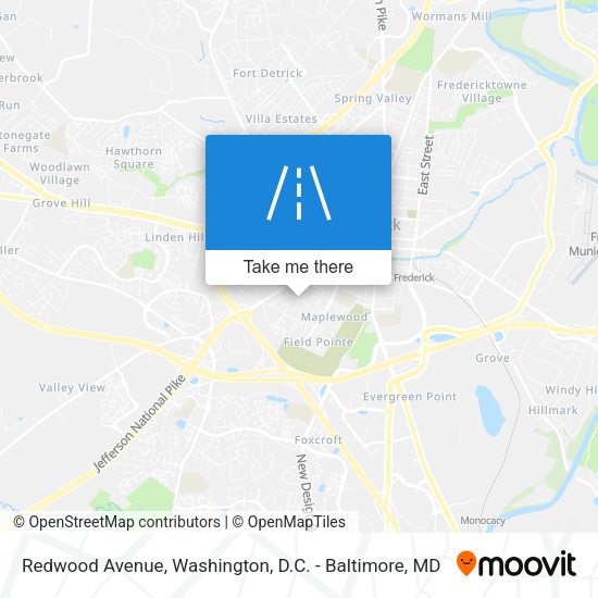 Redwood Avenue map