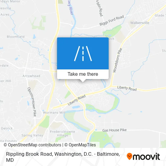 Rippling Brook Road map