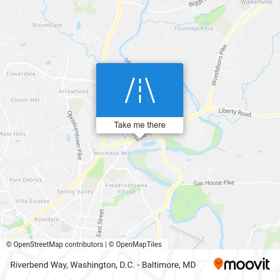 Riverbend Way map