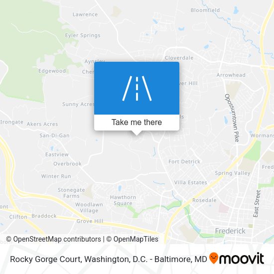Rocky Gorge Court map