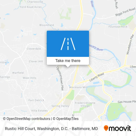 Rustic Hill Court map