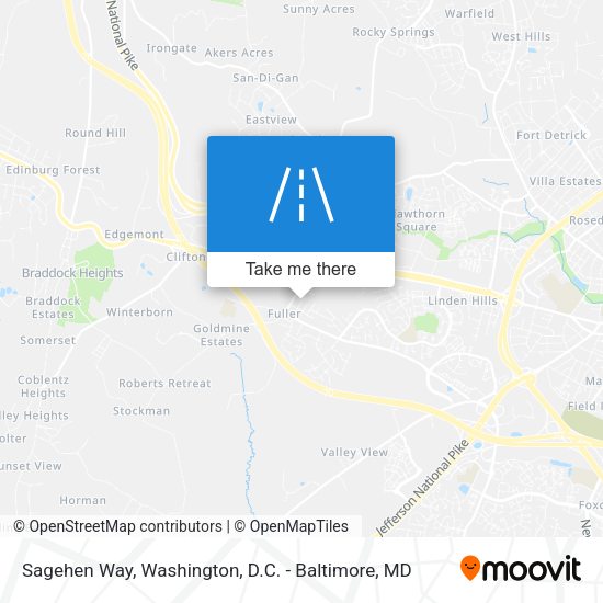 Sagehen Way map