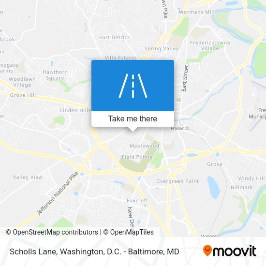 Scholls Lane map