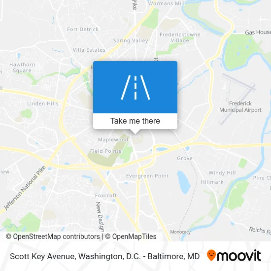 Scott Key Avenue map