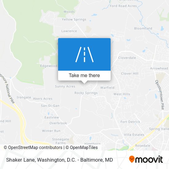 Shaker Lane map