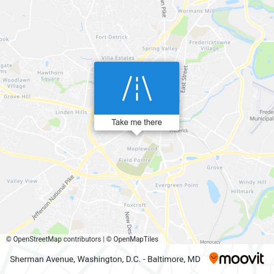 Sherman Avenue map