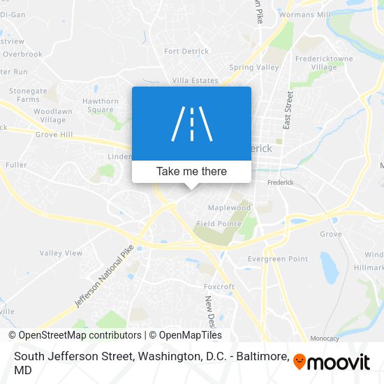 Mapa de South Jefferson Street