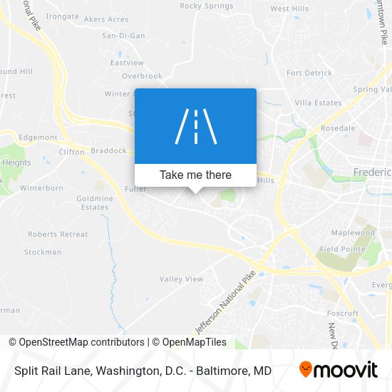 Mapa de Split Rail Lane