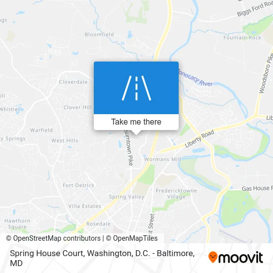 Spring House Court map