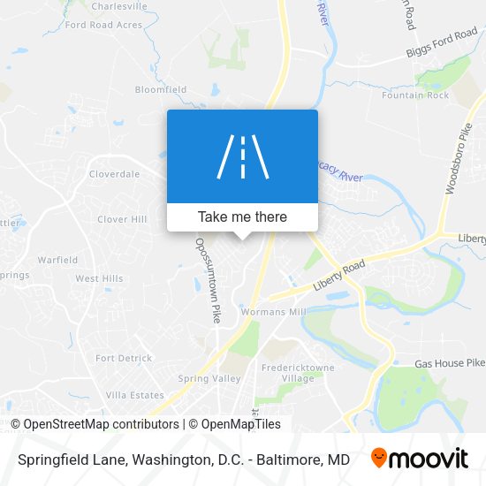 Mapa de Springfield Lane