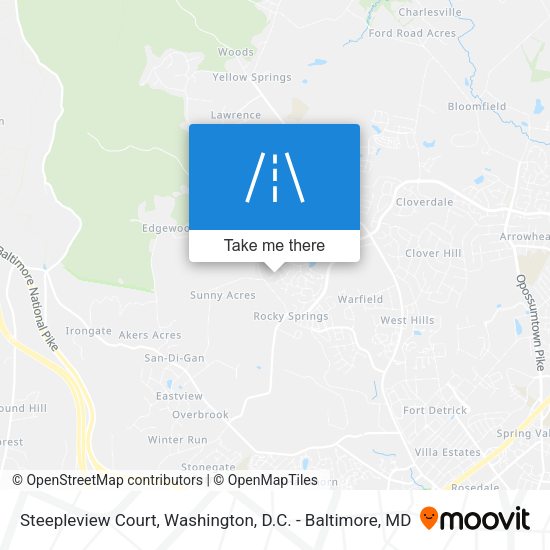 Mapa de Steepleview Court