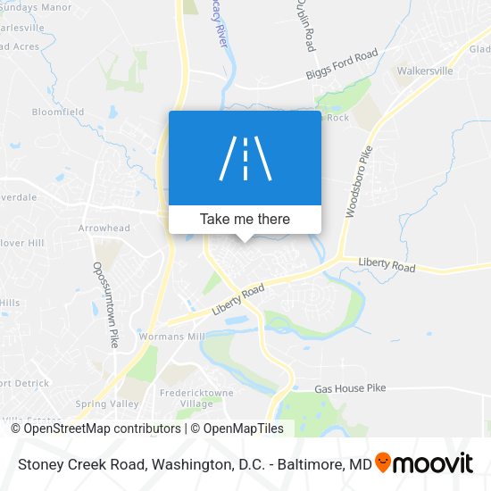 Mapa de Stoney Creek Road