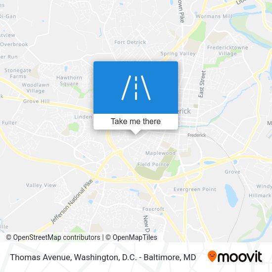 Thomas Avenue map