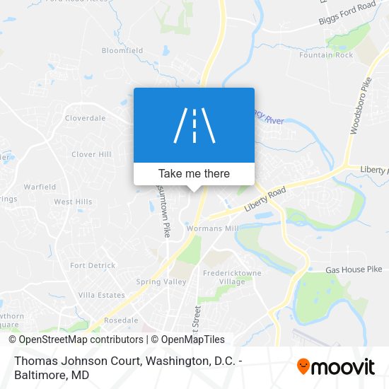 Thomas Johnson Court map