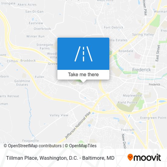 Tillman Place map