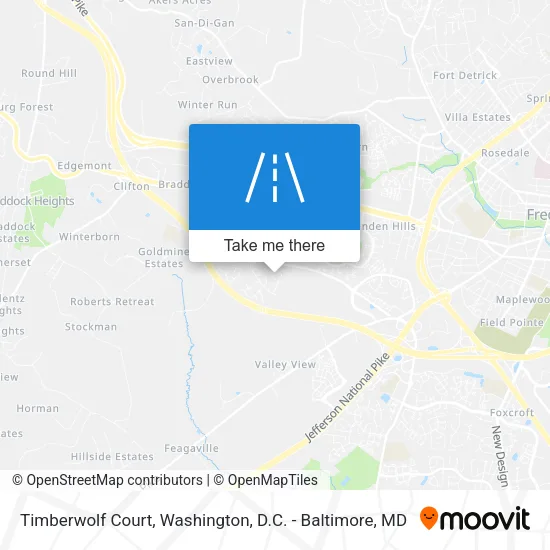 Timberwolf Court map