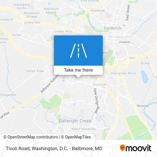 Tivoli Road map