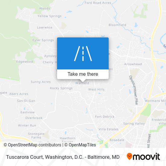 Tuscarora Court map