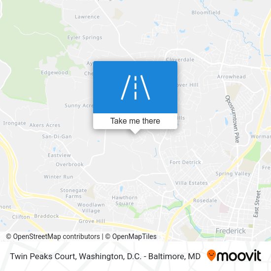Twin Peaks Court map