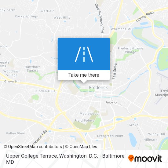 Mapa de Upper College Terrace