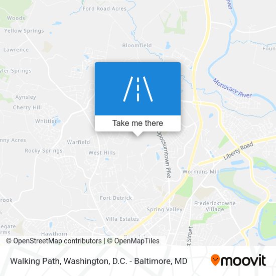 Walking Path map