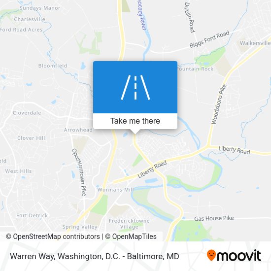 Warren Way map