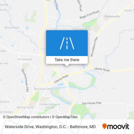 Mapa de Waterside Drive