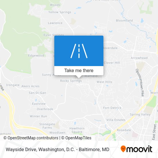 Mapa de Wayside Drive