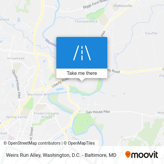 Weirs Run Alley map