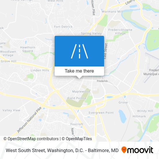 West South Street map