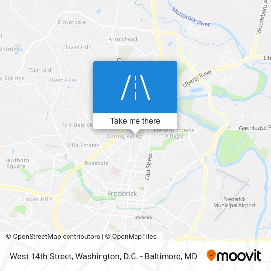 Mapa de West 14th Street