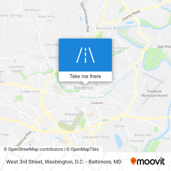 West 3rd Street map