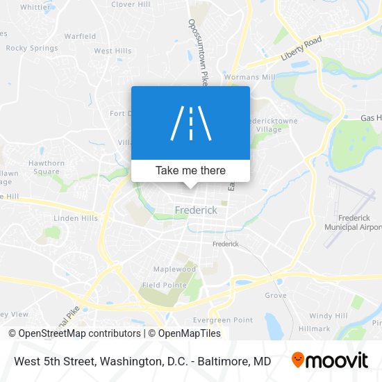 Mapa de West 5th Street