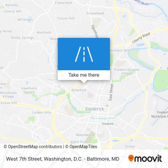 Mapa de West 7th Street