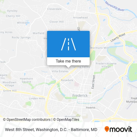 Mapa de West 8th Street