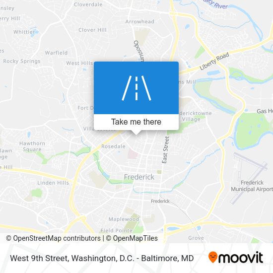 Mapa de West 9th Street