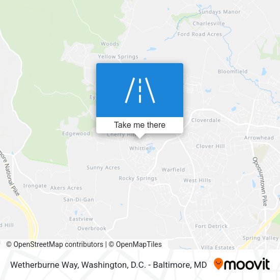 Wetherburne Way map