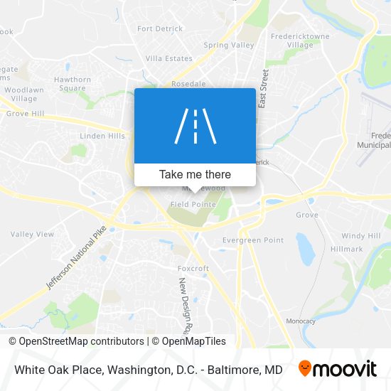 White Oak Place map
