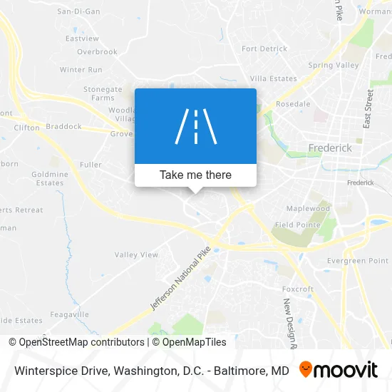 Winterspice Drive map