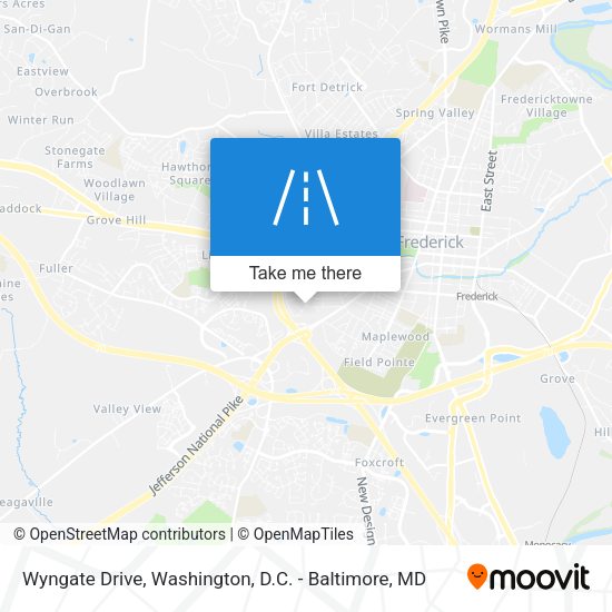 Wyngate Drive map