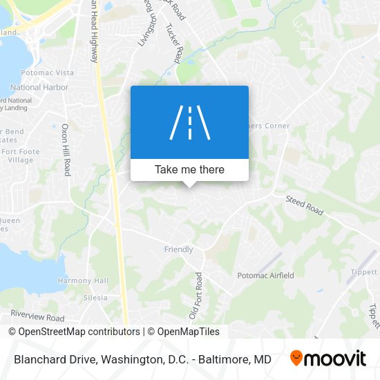 Blanchard Drive map