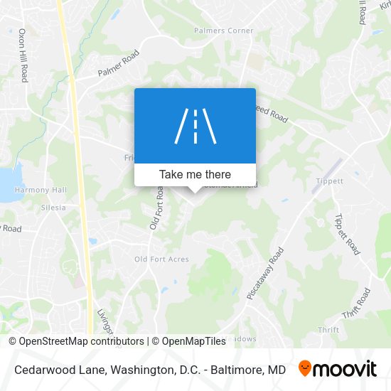 Cedarwood Lane map
