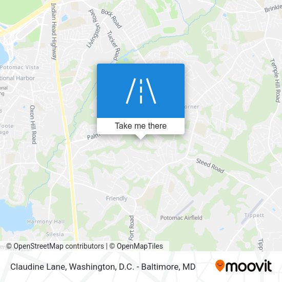Claudine Lane map